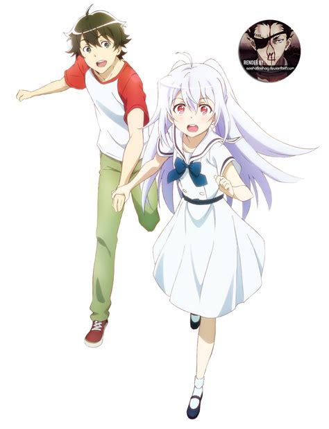 Isla Y Tsukasa Plastic Memories Render By Sashallashag On Deviantart