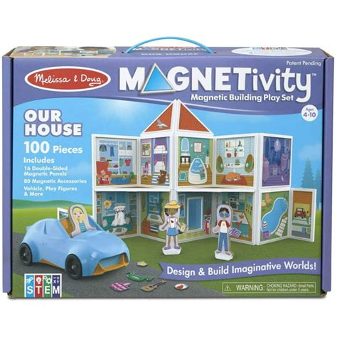 Melissa And Doug Magnetivity Magnetic Building Tiles Play Set Our House