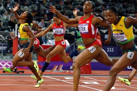 With an expected 11,000 athletes to compete across 33 different sports and over 330. Jamaica's Shelly-Ann Fraser-Pryce (L) crosses the finish line to win the women's 100m final at ...