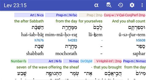 Leviticus 2315 In Hebrew Raised To Walk