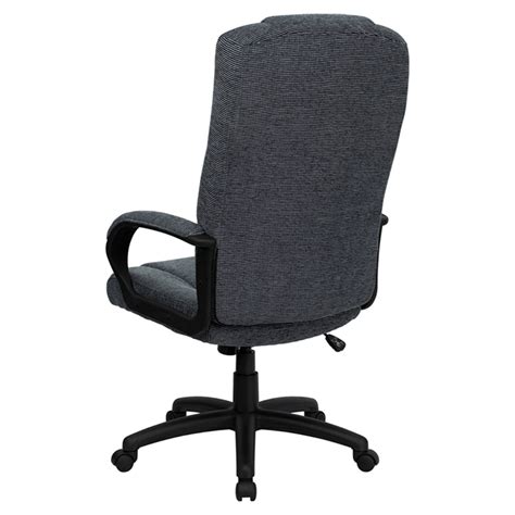 Executive office chair with a swivel seat for maximum workspace use. Fabric Executive Swivel Office Chair - High Back, Gray ...