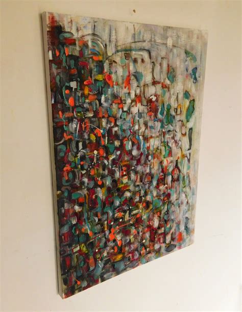 Original Abstract Oil Painting Signed By Nalan Laluk Downtown Etsy Uk
