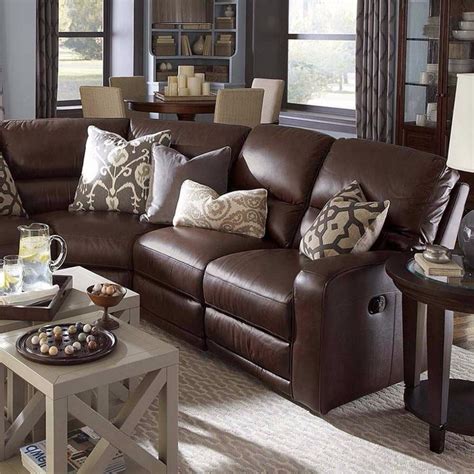 Dark Brown Couch Living Room Brown Leather Couch Living Room Brown