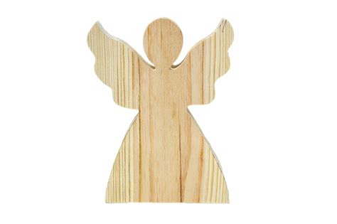 Figurka Anioł Aniołek Z Drewna Ozdoba Rękodzieło D4 • Cena Opinie