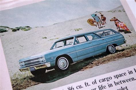 Vintage Chevrolet Chevelle Malibu Wagon Ad 1965 By Tothesky 699