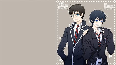 Yuki And Rin Okumura Ao No Exorcist Glasses Blue Exorcist Yukio