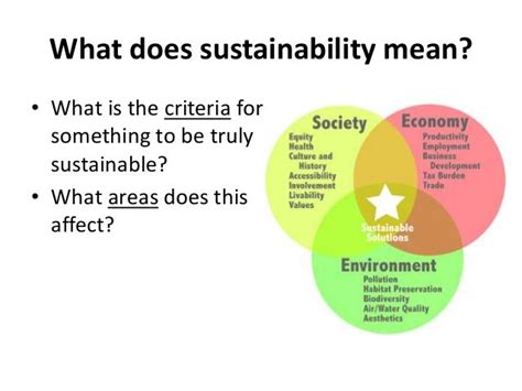 What Is Sustainability