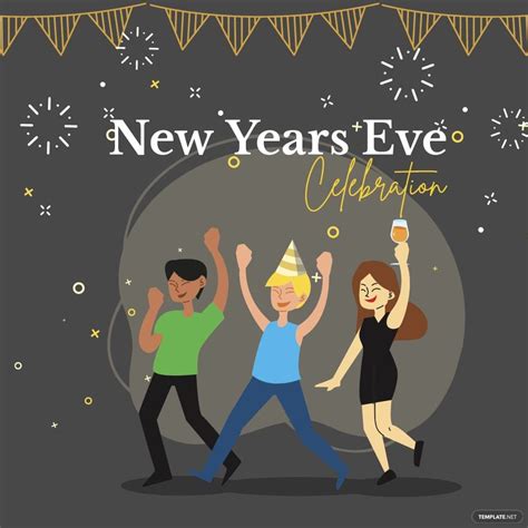 Free New Years Day Celebration Vector Download In Illustrator Psd