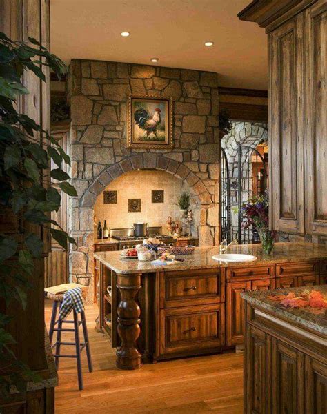 French Country Gothic Kitchen Kitchen In 2019 Tuscan Kitchen Design