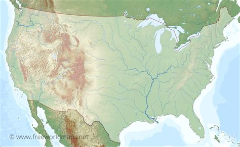 Us Map Rivers Blank World Maps Images And Photos Finder
