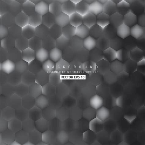 Abstract Dark Gray Hexagon Background Template