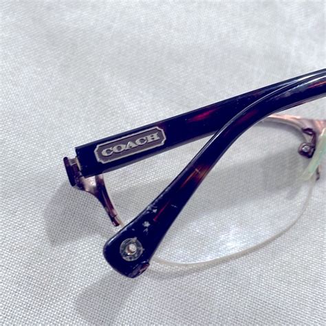 Coach Accessories Coach Leigh Halfrim Rx Ready Womens Eyeglasses Frames Hc546 955 Satin