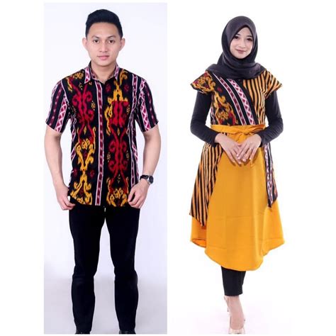 Jual Batik Couple Modern Baju Couple Pasangan Dress Batik Couple