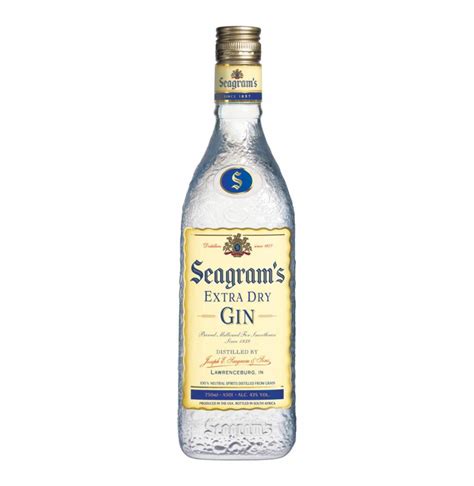 Seagrams Extra Dry Gin Proof 80 750ml Cheers On Demand