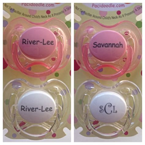 Pacidoodle Personalized Pacifiers Are A HIT At Baby Showers Personalized Pacifier Baby