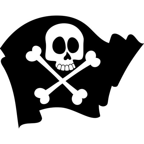 Tete de mort pirate ! Sticker pirate drapeau avec la tête de mort - Stickers ...