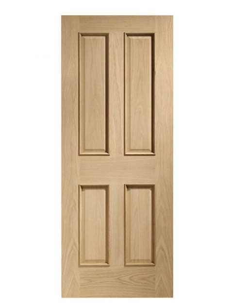 Xl Joinery Victorian 4 Panel With Raised Mouldings Oak Door