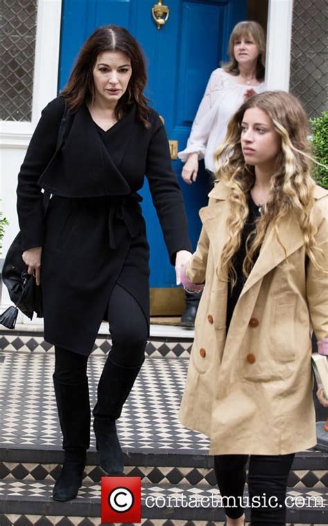 Nigella Lawson Leaving A Private Residence With Her Daughter Cosima