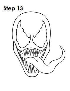 Enjoy coloring this pj masks venom coloring page for free. How to Draw Venom Step 13 | How to draw venom, Spiderman ...