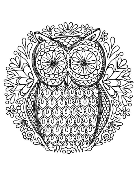 35 Best Ideas For Coloring Owl Color Pages For Adults