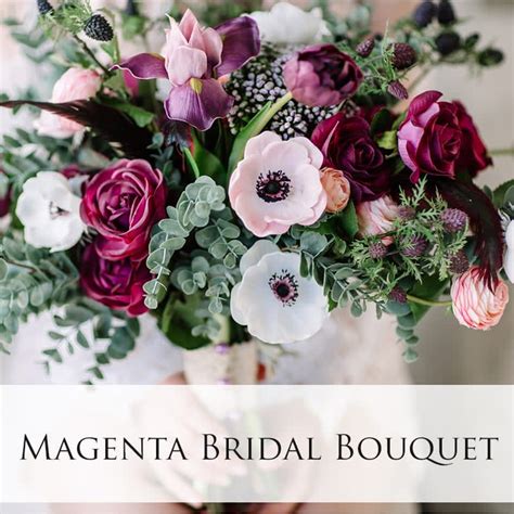 Magenta Bridal Bouquet In Portland Or Sellwood Flower