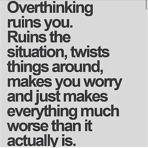 Overthinking Ruins You Pictures Photos And Images For Facebook