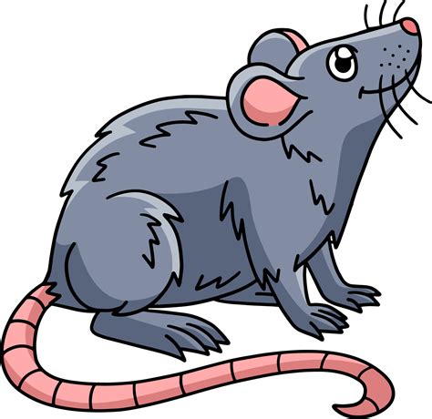 Mouse Animal Cartoon Colored Clipart Illustration 10002460 Vector Art