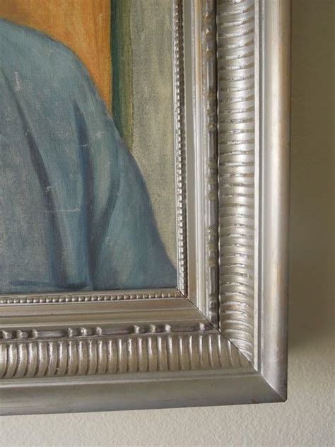 Wpa Artist Original Oil Painting 40s Portrait Of A Handsome Man For