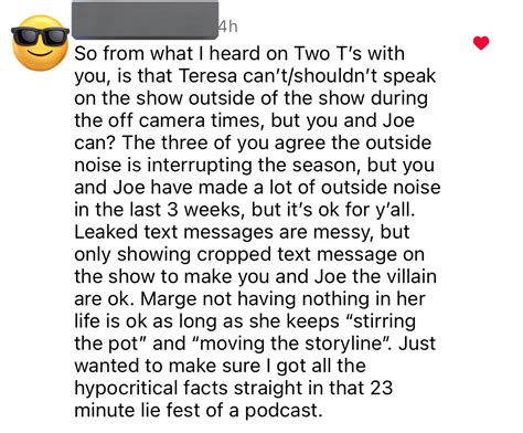 Bye Wig Hello Drama On Twitter Oooof This Comment On Melissas