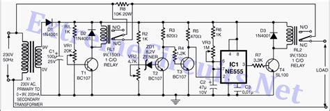 Diagram fluorescent with dimmer wiring. High Low Voltage Cutout Without Timer ~ electronic circuits