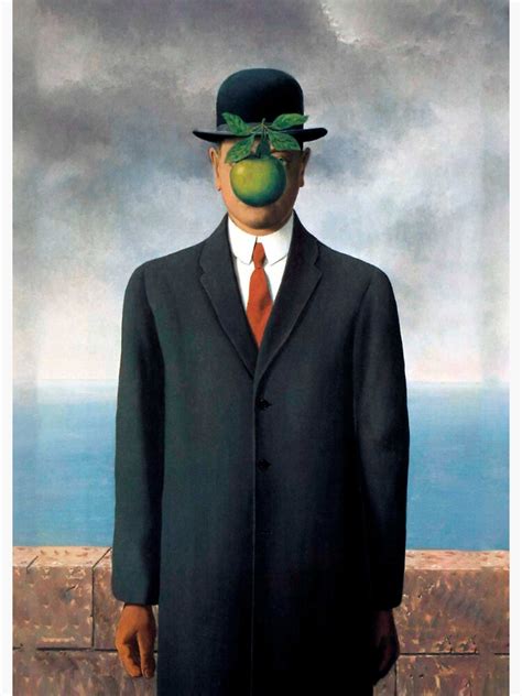 The Son Of Man René Magritte 1964 Full Panting Sticker By