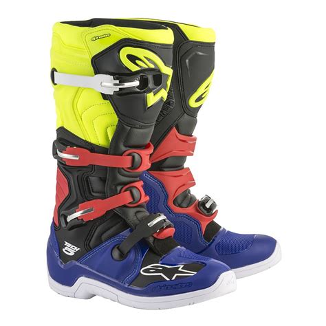 Eur 110.15 to eur 135.58. Alpinestars Tech 5 Boots Blue Black Yellow Fluo Red ...