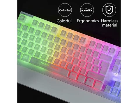 Gaming Keyboard And Mouse Combo Colorful Lights Rainbow Led Backlit