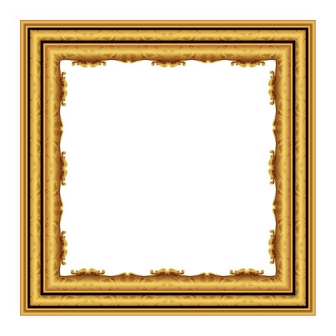 Gold Square Frame Png Hd Isolated Png Mart