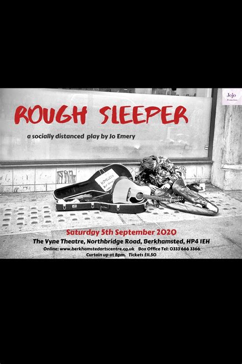 Rough Sleeper A Socially Distanced Play Jojo Productions At The