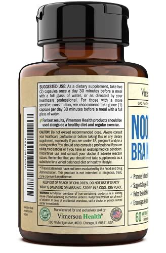 Nootropic Brain Booster With Copper Memory Mind Focus Promotes