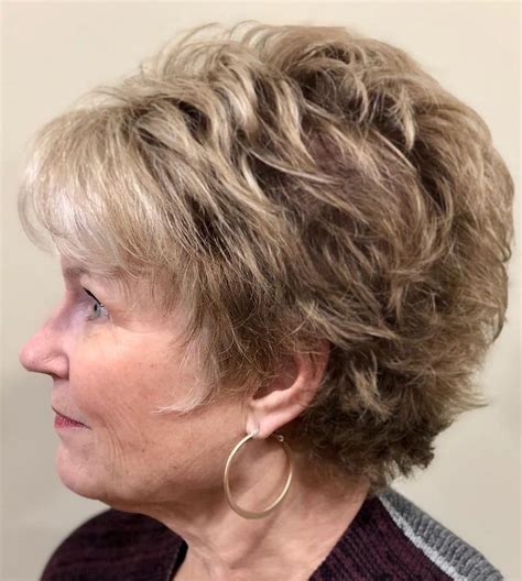 Layered Haircut For Over 60 Short Hair Models