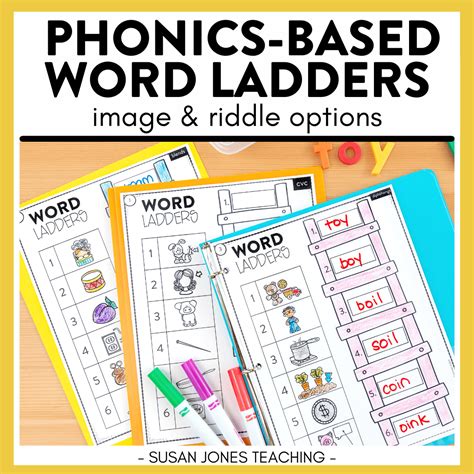 Phonics Word Ladders Images And Riddles For K 2 Susan Jones Teaching