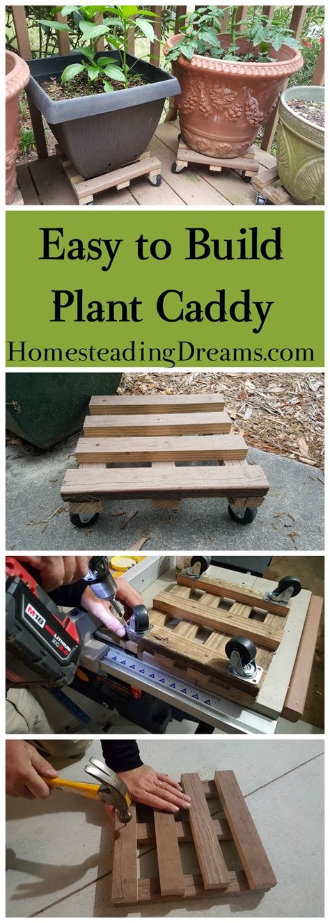 Easy Step By Step Instructions To Build This Plant Caddy For Potted