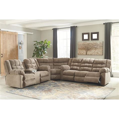 Workhorse 3 Piece Reclining Sectional 58401s1 By Signature Design By