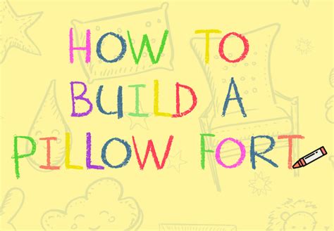How To Build A Pillow Fort Infographic Mattress Online