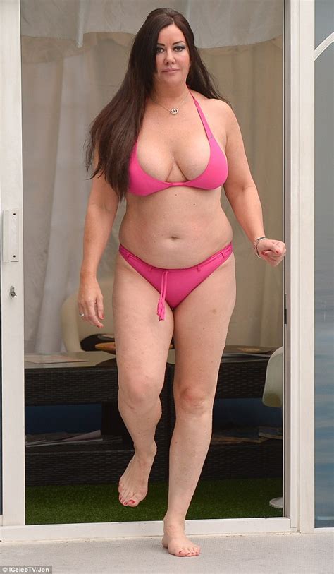 Big Brother S Lisa Appleton Puts Her Ample Assets On Display At Liverpool Spa Daily Mail Online