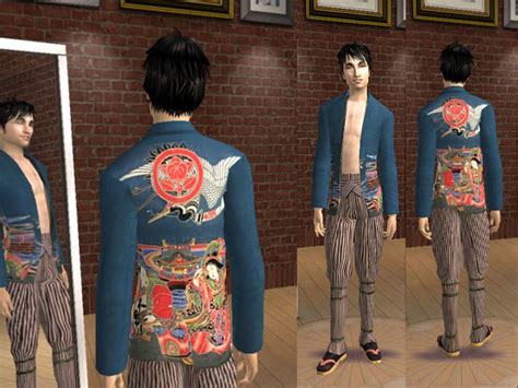 Mod The Sims Kimono For Boy Man