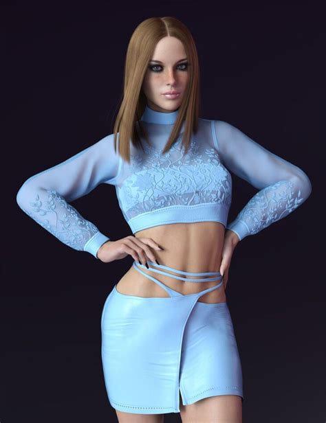 X Fashion Dforce Bella Mesh Outfit For Genesis 8 And 81 Females 3d