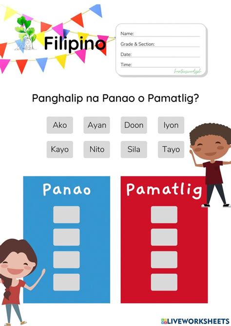 Panghalip Na Pamatlig Hunterswoodsph Montessori Filipino Interactive