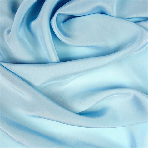 Silk Crepe De Chine Sky Blue Bloomsbury Square Dressmaking Fabric