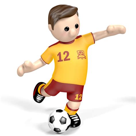 Cartoon football player 3D - TurboSquid 1234093