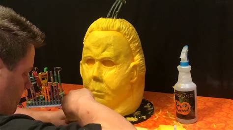 Michael Myers Pumpkin Carving Time Lapse Youtube