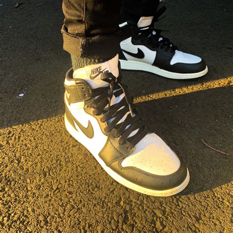 Air Jordan 1 Retro High “black And White” Sneakers