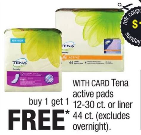 New Get Tena Products Only 149 After Cvs Bogo Sale And Printable